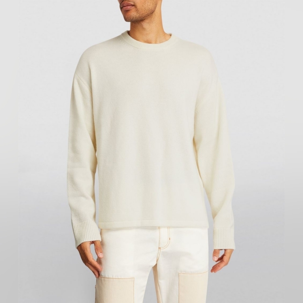 Wooyoungmi Off-White Crewneck Sweater size 48 BNWT